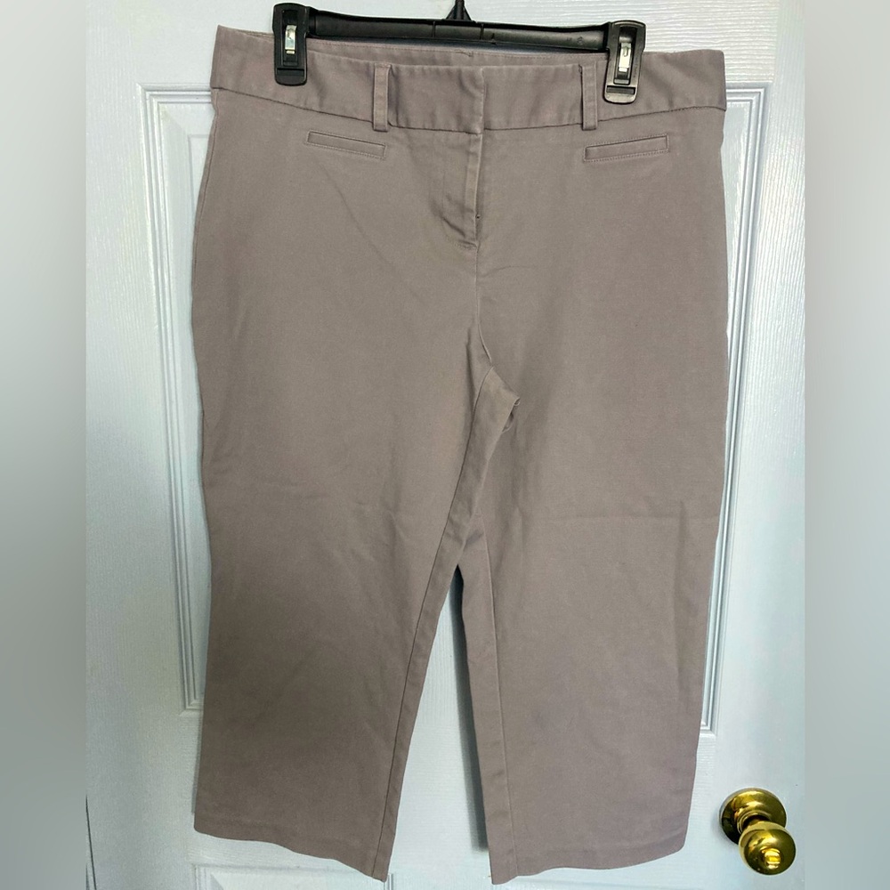Apt 9 women’s size 12 gray Capri pants.